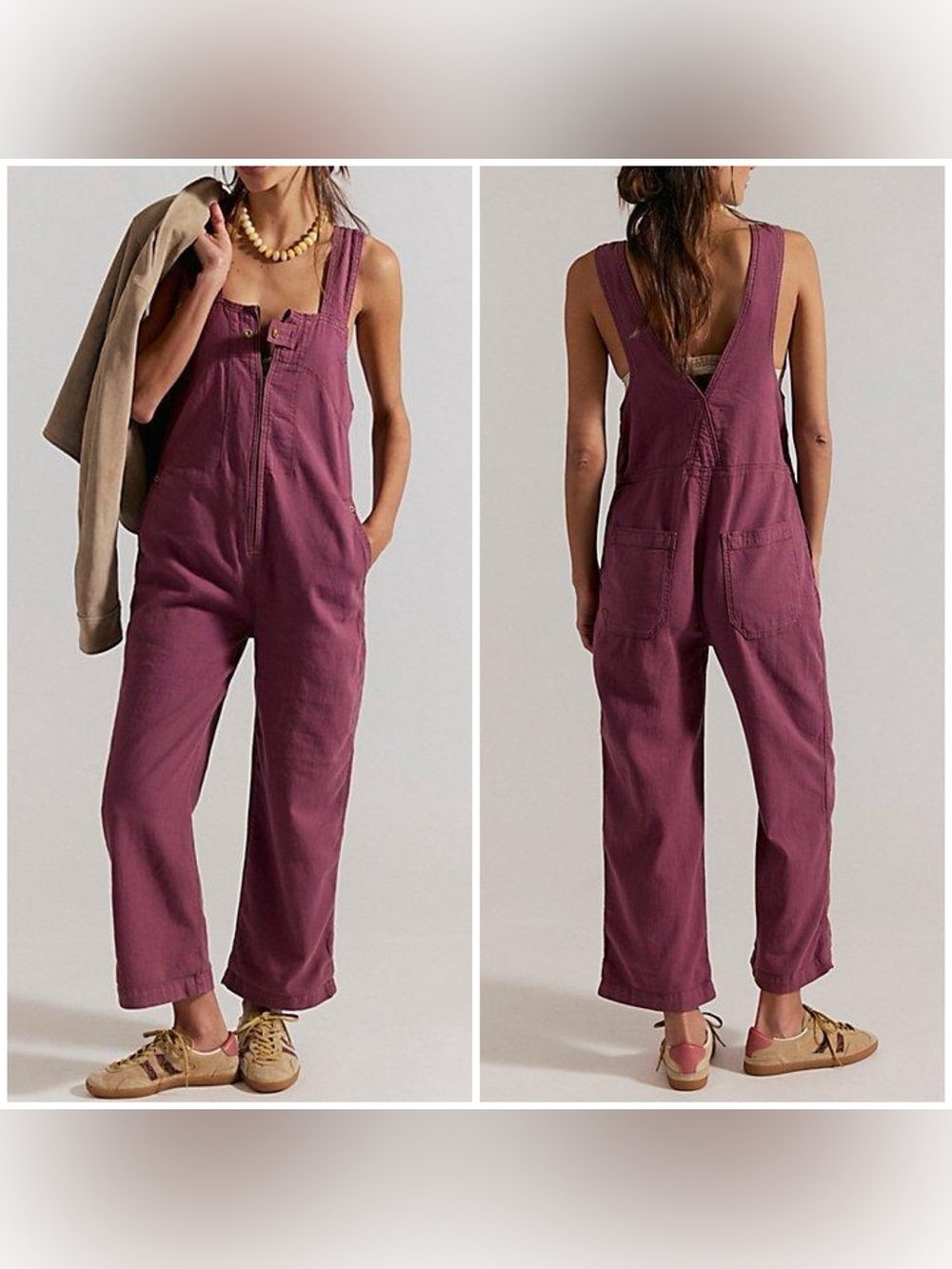 NWT Free People We The Free Jude One-Piece - rose brown mauve - Small
